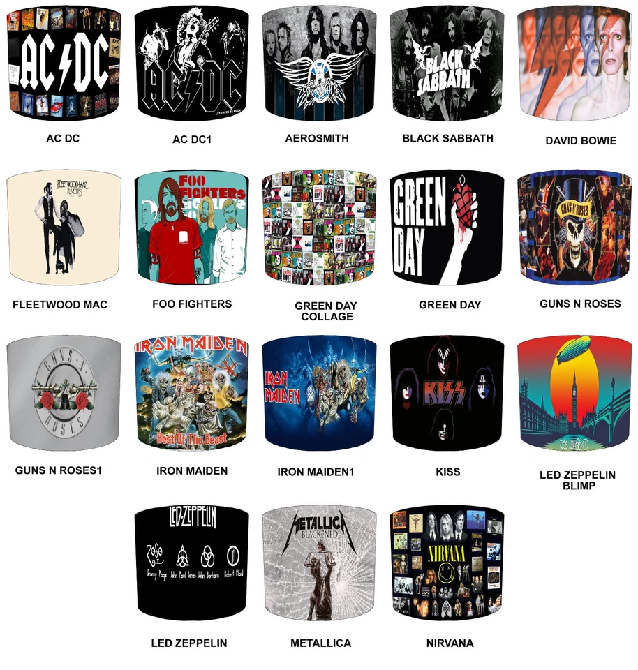 Bandas de Rock Música Pantallas Luces de Techo Pantallas Colgantes y Pantallas de Lámparas de Mesa. Foto 1 de 1