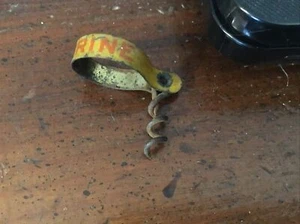 Rare 1920’s-30’s Listerine Advertising Finger Pull Medicine Bottle Cork Screw 2” - Picture 1 of 8