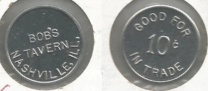 Bob's Tavern Nashville Illinois Handelsmedaille - Bild 1 von 1