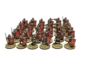 ROMAN LEGIONNAIRES ARMY 60 28mm Painted Hail Caesar Historical Made To Order - Picture 1 of 9
