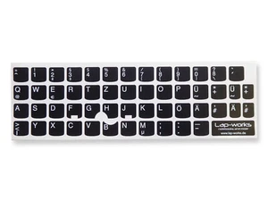 Tastatur Aufkleber Sticker Deutsch für Lenovo ThinkPad 14 und 15 Zoll - Afbeelding 1 van 2