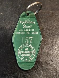 Vintage Hotel Motel Room Fob Holiday Inn Room 157 Bangor ME Keychain - Picture 1 of 4
