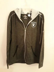 FANATICS NFL LAS VEGAS RAIDERS GAME ELITE MEN'S HOODIE siiver sz LARGE - Imagen 1 de 2