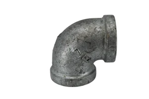 Codo de hierro maleable galvanizado 90 grados accesorio de tubería 20 mm (3/4") - Imagen 1 de 4