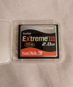 SanDisk Extreme III Compact Flash Memory Card 2.0GB - Picture 1 of 3