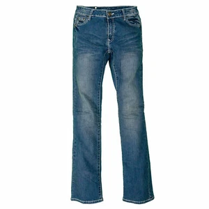 Pantalones de mezclilla ajustados de tiro bajo A7 entrepierna 33 AZUL - Imagen 1 de 12