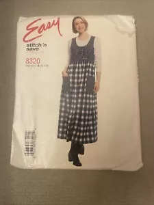 Stitch n Save McCall 8320 Pattern Jumper Dress Size XS Small Medium Precut 1996 - Picture 1 of 6