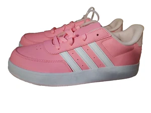 Kids Youth Adidas “Breaknet Lyfestyle Court” Lace Pink White Shoes Size 6 - Picture 1 of 5