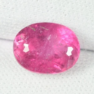 2.74 ct SHIMMERING - MASSIVE INCLUSION NATURAL RUBELITE OVAL See Vdo BL - Picture 1 of 3