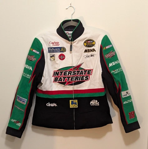 Interstate Batteries Bobby Labonte Chase Authentics Nascar Jacket Women Size M Cover