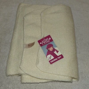 Aris Strick Thermo Puff 100 % Acryl Beige Schal Neu mit Etikett - Bild 1 von 1