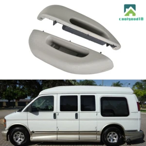 Par de manija de reposabrazos de puerta delantera derecha y derecha para camioneta Chevy GMC 2500 3500 96-02 - Imagen 1 de 16