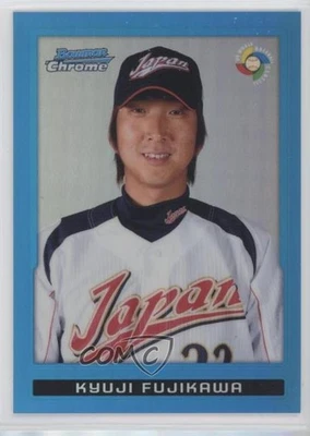 2009 Bowman Chrome WBC Prospects Blue Refractor /150 Kyuji Fujikawa #BCW39 - Image 1 of 2