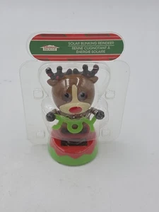 GREENBRIER WEIHNACHTEN SOLAR BLINKENDER TANZENDER WACKELKOPF RENTIER mit FREUDESCHILD - Bild 1 von 5