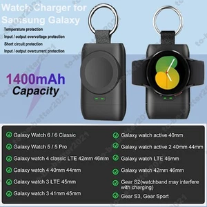 Magnetyczna mini ładowarka do smartwatcha z brelokiem do Samsung Galaxy - Zdjęcie 1 z 13