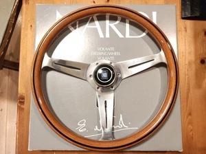 Nardi Classic Wood Steering Wheel 36 Pieces With Horn Button Vintage - Picture 1 of 8