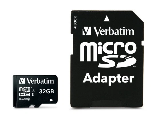 Verbatim MicroSDHC 32GB Classe 10 UHS-I 90 MB/s Scheda di Memoria Pro - Immagine 1 di 3