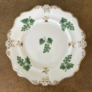 Antique c.1840, Ridgway ‘Gooseberry - 2030’ Pattern Dessert Plate, 22.5cm A/F - Picture 1 of 8