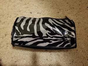 Zebra Striped Makeup Bag - Picture 1 of 4