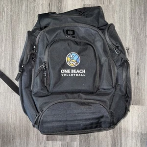 OGIO Metro Pack Tech Backpack Laptop Pocket Black with LOGO One Beach Volleyball - Picture 1 of 13