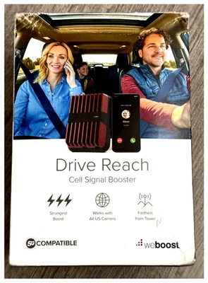 Amplificador de señal de teléfono celular WeBoost Drive Reach 470154 para automóvil camión SUV Foto 1 de 4