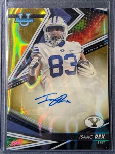 Isaac Rex 2022 Bowman University's Best Gold Lava Auto /75 BYU Cougars - Picture 1 of 2
