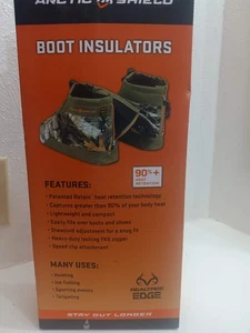 Boot Insulators Arctic Shield Size Medium In Realtree Edge NIB - Picture 1 of 6