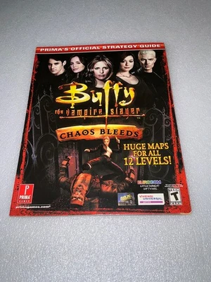 BUFFY THE VAMPIRE SLAYER CHAOS BLEEDS : PRIMA'S OFFICIAL STRATEGY GUIDE vgc rare - Image 1 of 4