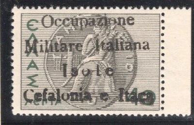 Greece Ionian isl. 1941 Itaca ovrpnt. 40l with capital O. As it is MNH VF. - Image 1 of 2
