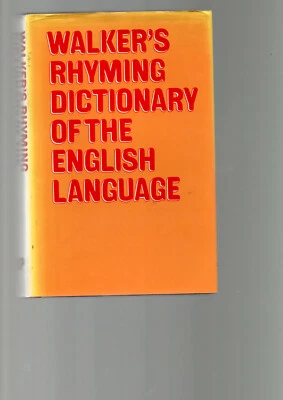 WALKER'S RHYMING DICTIONARY OF THE ENGLISH LANGUAGE - WALKER   lo - Image 1 of 2