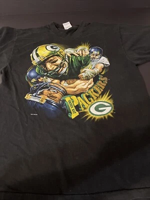 Camiseta vintage Artex hecha en EE. UU. 90 Green Bay Packers talla XL puntada única Foto 1 de 4