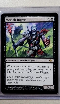 2004 MTG Magic the Gathering Fifth Dawn #54 Moriok Rigger Rare Black WOTC - Image 1 of 3