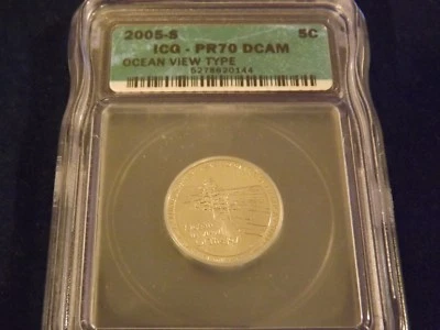 2005-S   Nickel  Ocean View        ICG  PR 70 DCAM - Image 1 of 2
