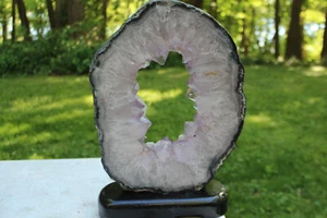 Große 13,0 Zoll sehr schöne sehr hochwertige Amethyst Geode Scheibe/Ring - Bild 1 von 9