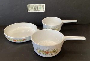 Corning Mid-Century ‘Spice of Life’ 3-piece Cookware Set - Picture 1 of 5
