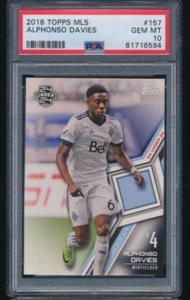 2018 Topps MLS 24 Under 24 🇨🇦 Rookie #157 Alphonso Davies PSA 10 GEM MINT RC - Bild 1 von 2