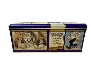 Vtg. Cadbury Chocolate Covered Biscuit Tin Hinged Collectible Box - Picture 1 of 4