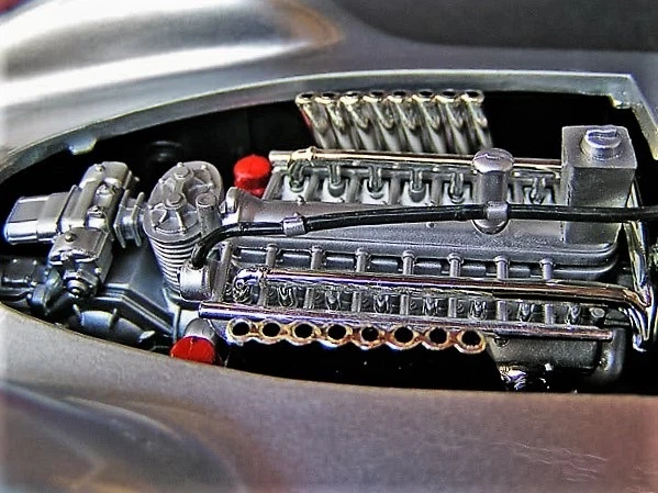 Grand Prix Race Car 1 18 Vintage 24Racing Racer12Custom Built Metal Body Model - Image 1 of 4