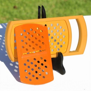 Lot cuillères à pelles et saucière vintage tupperware orange - Arts de la table
