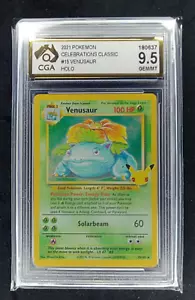 2021 POKEMON CELEBRATIONS CLASSIC HOLO #15 - VENUSAUR (CGA 9.5) - Picture 1 of 1