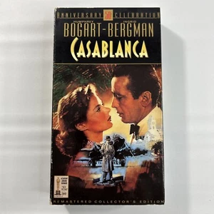 Casablanca VHS 50th Anniversary Legendary Romantic Film Remastered Collectors Ed - Picture 1 of 9