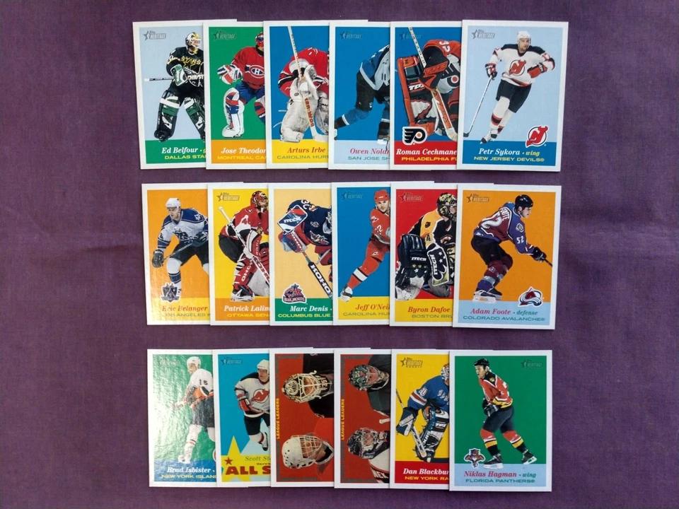 2001-02 Topps Heritage Hockey - - - Pick A Card - - - Complete a Set - Image 1 of 1