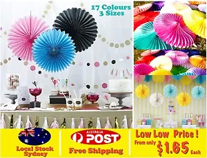 Tissue Paper Fan Pom Poms Honeycomb Ball Wedding Party Baby Room Living Decor - Picture 1 of 19