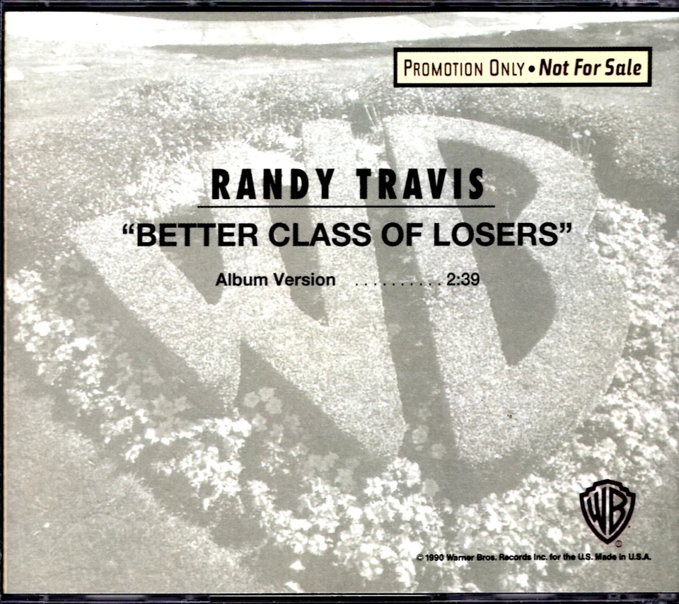 Randy Travis - Better Class of Losers - PROMO CD Single Foto 1 de 1
