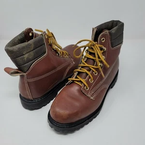 Botas de trabajo de senderismo Montblanc 9D de colección marrones 86908 vintage - Imagen 1 de 10
