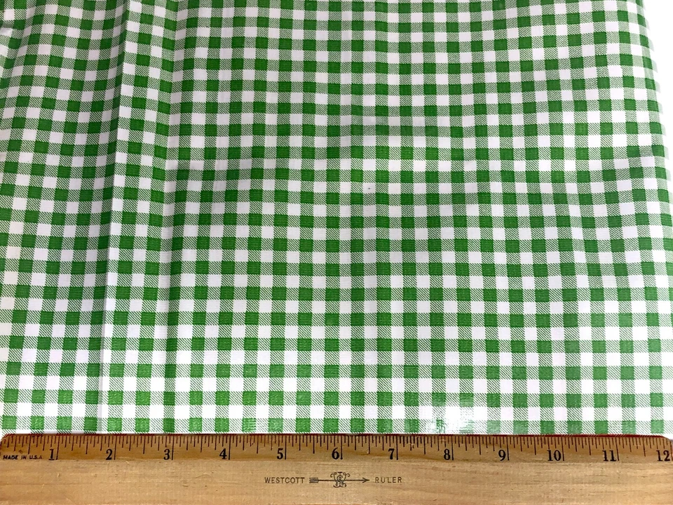 Gingham Picnic Check Oilcloth - Variety of Colors Available Sold by The Yard - Image 1 of 1