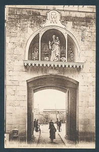SAINT-MALO France The main Gate and the Miraculous Holy Virgin POSTCARD 6/8/1928 - Picture 1 of 2