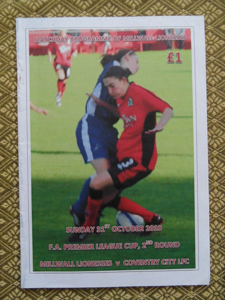 MILLWALL LIONESSES v COVENTRY CITY LADIES (31/10/2010) PREMIER LGE: CUP 2nd Rd: - Image 1 of 1