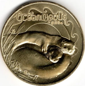 Monnaie de Paris - BREST - OCEANOPOLIS - LOUTRES 2025 - Afbeelding 1 van 2