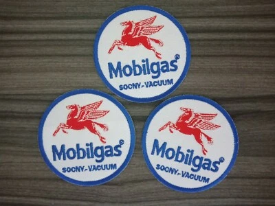 3 pcs MOBILGAS MotoGP Sport Racing Motorcycles Patch Embroidered Iron or Sew on  - Image 1 of 4